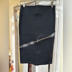 Alexander McQueen Black Pencil Skirt